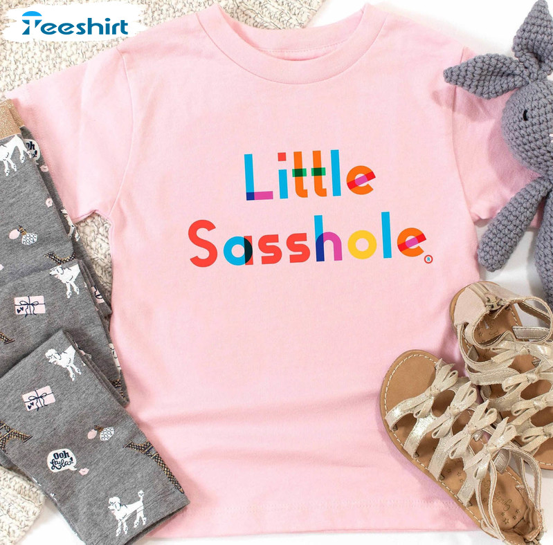 Little Sasshole Vintage Shirt, Girl Sarcastic Unisex T-shirt Long Sleeve