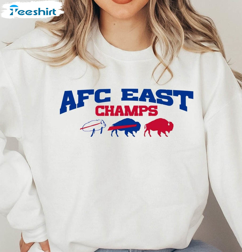 Afc East Champs Buffalo Shirt, Trending Football Crewneck Sweatshirt