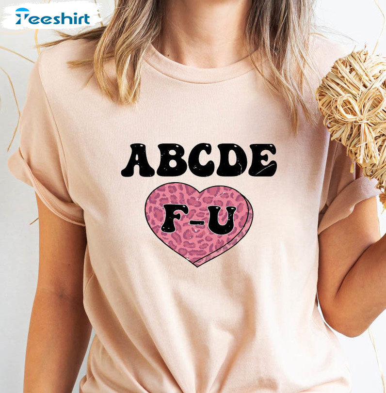 Abcdef You Shirt, Vintage Unisex Hoodie Long Sleeve