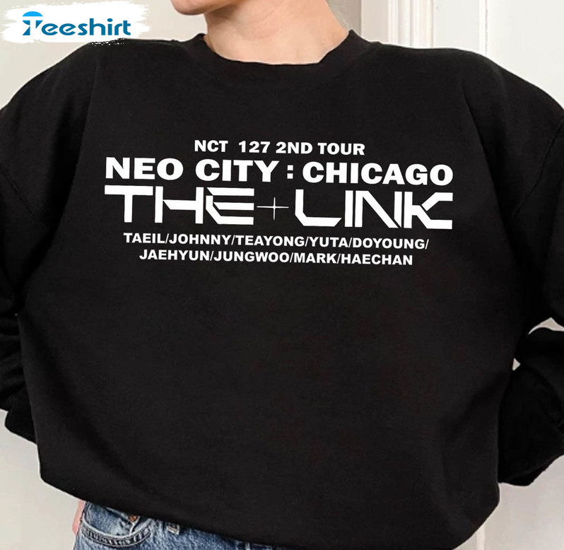 Nct 127 World Tour Us 2023 Sweatshirt, Neo City The Link Crewneck Tee Tops