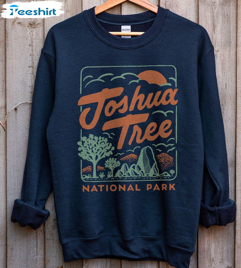 Joshua Tree Sweatshirt , Trending National Park Short Sleeve Sweater