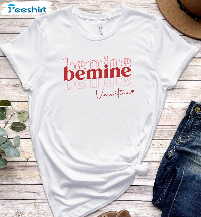 Be Mine Valentine Shirt, Retro Valentine's Day Unisex T-shirt Crewneck