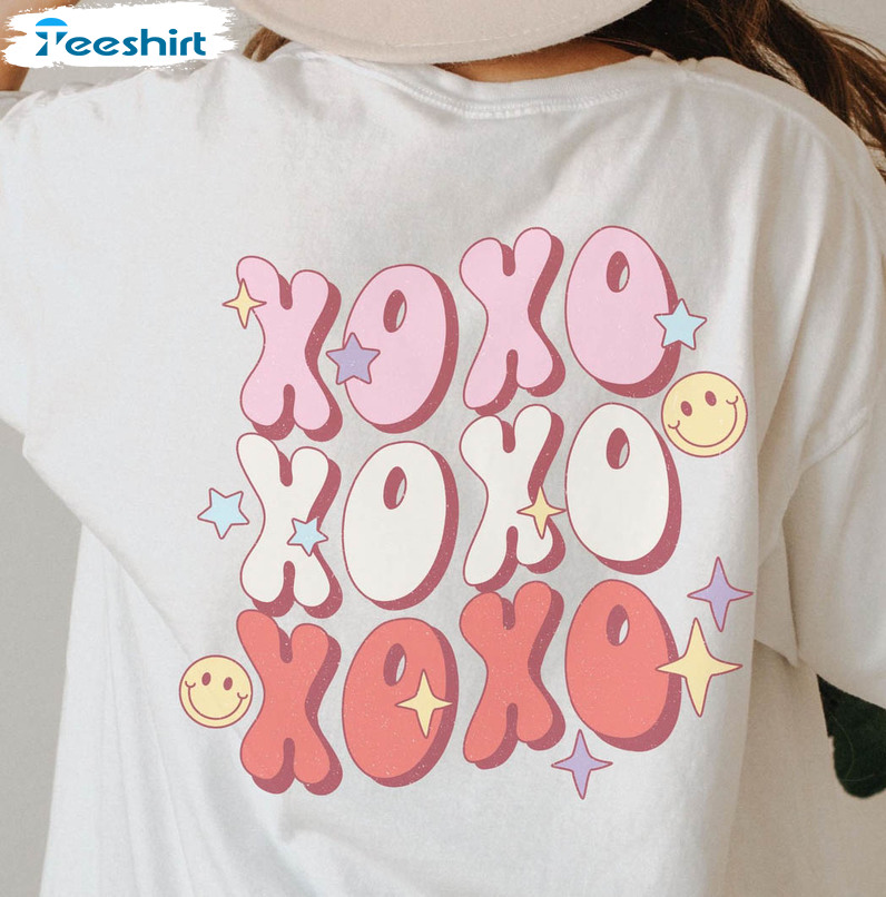 Xoxo Valentines Shirt, Galentines Cute Unisex T-shirt Crewneck