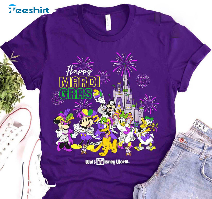 Happy Mardi Gras Shirt, Kingdom Disney Gras Tee Tops Unisex Hoodie