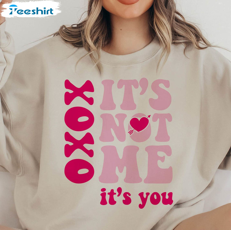 It's Not Me It's You Sweatshirt, Valentines Day Unisex Hoodie Long Sleeve