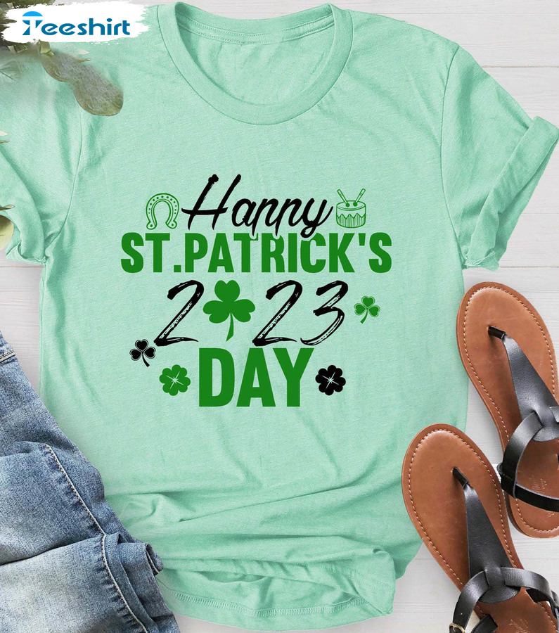 Happy St Patrick's Day 2023 Shirt, Luck Of The Irish Unisex T-shirt Short Sleeve