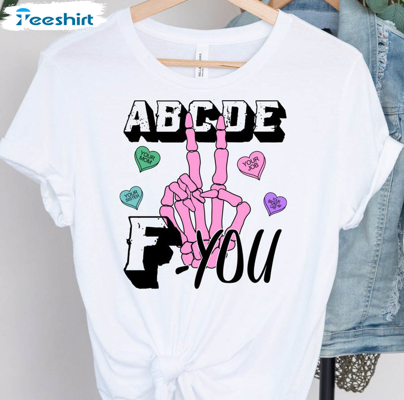 Abcdef You Vintage Shirt, Trending Unisex T-shirt Short Sleeve