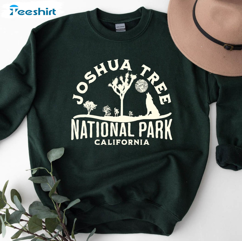 Joshua Tree Sweatshirt, Vintage National Park Long Sleeve Tee Tops