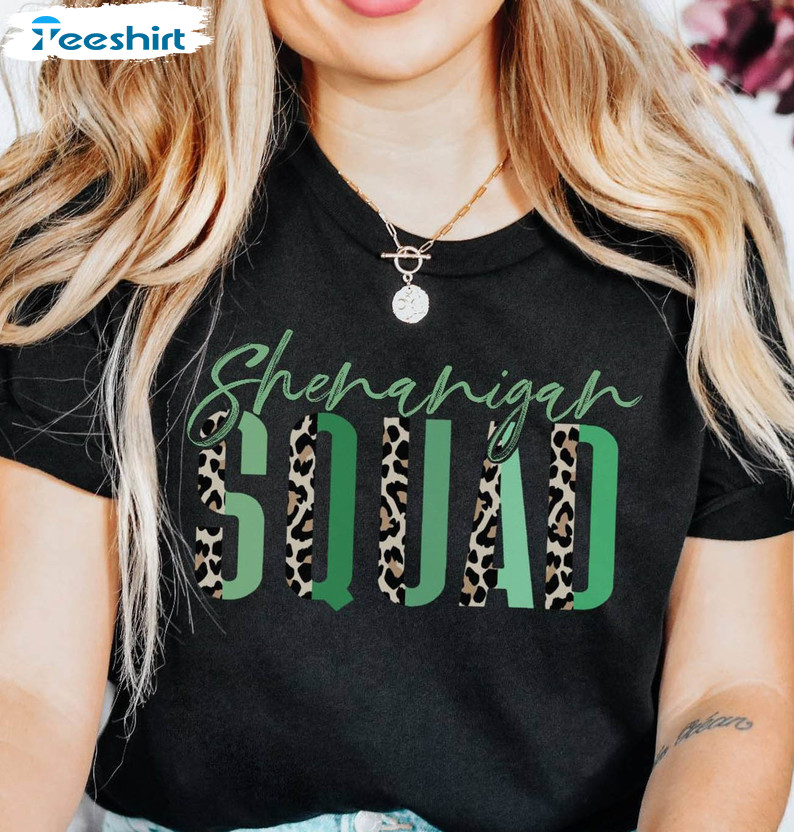 Shenanigan Squad Shirt, Matching St Patricks Day Unisex T-shirt Short Sleeve