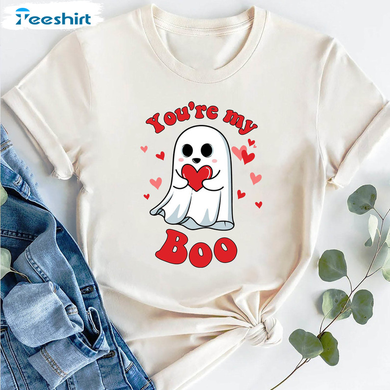 You're My Boo Shirt, Valentines Day Ghost Crewneck Sweatshirt