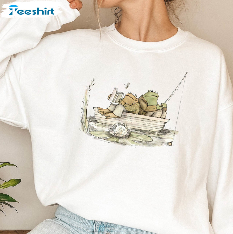 Frog And Toad Vintage Shirt, Classic Book Unisex T-shirt Crewneck