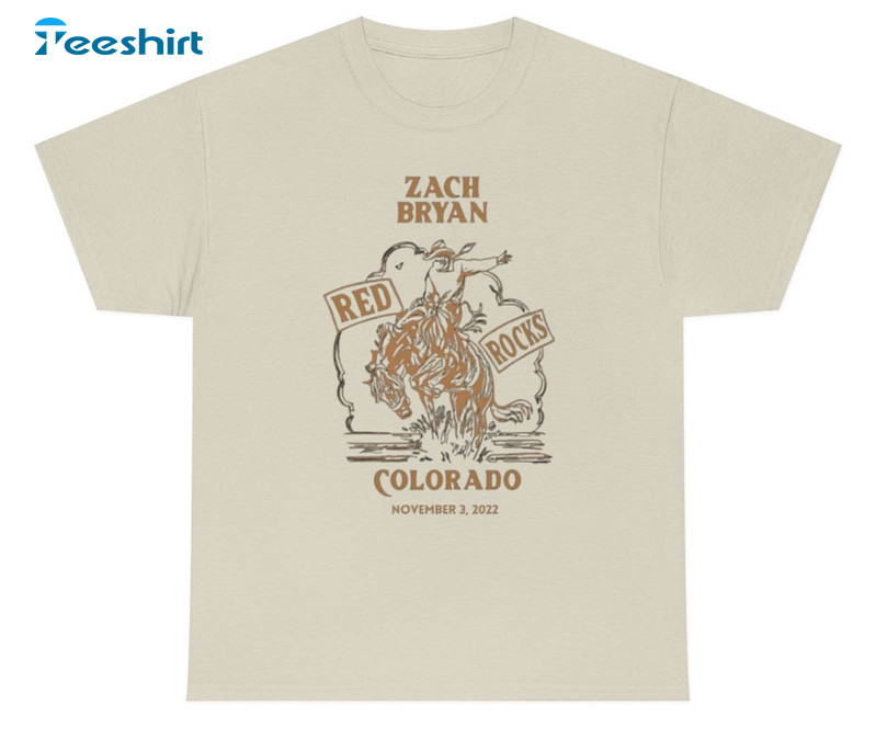 Zach Bryan Red Rocks Shirt, Country Music American Heartbreak Unisex Hoodie Sweater
