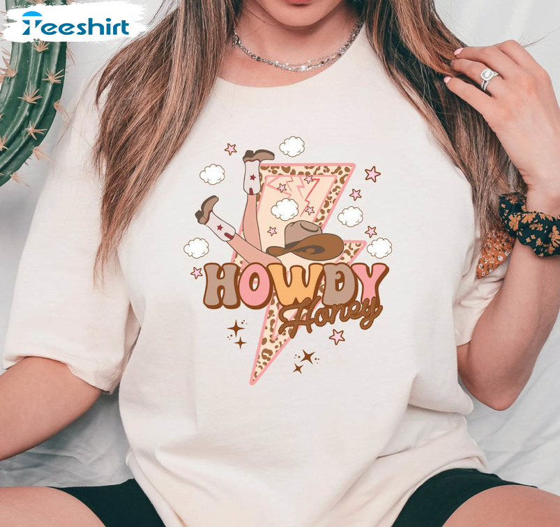 Howdy Honey Shirt, Western Valentines Unisex T-shirt Unisex Hoodie