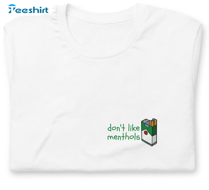 Dont Like Menthols Cigarette Pack Shirt, Matty Healy 1975 Quote Unisex Hoodie Short Sleeve