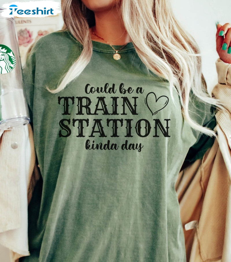 Could Be A Train Station Kinda Day Shirt, Boho Mama Short Sleeve Long Sleeve