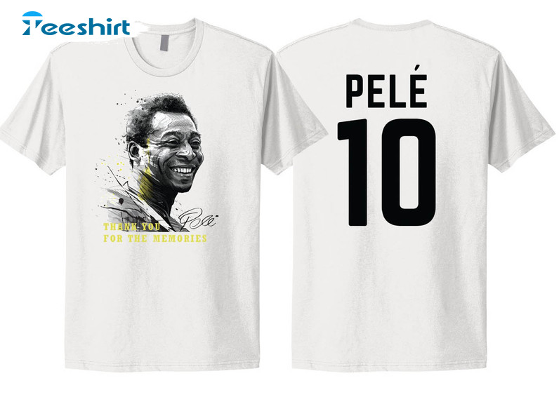 Pele Football Legend Brazil Shirt, Trending Soccer Long Sleeve Unisex Hoodie