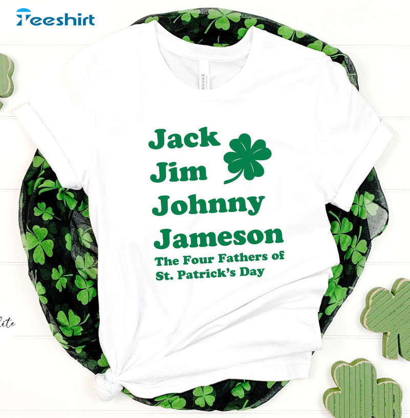 Jack Jim Johnny & Jameson St. Patrick's Day Trendy Crewneck, Unisex Hoodie