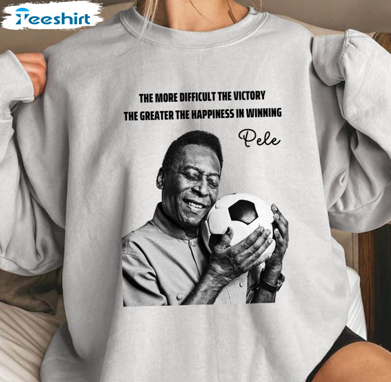Pele Brazil Trendy Shirt, Pele Legend Soccer Unisex T-shirt Long Sleeve