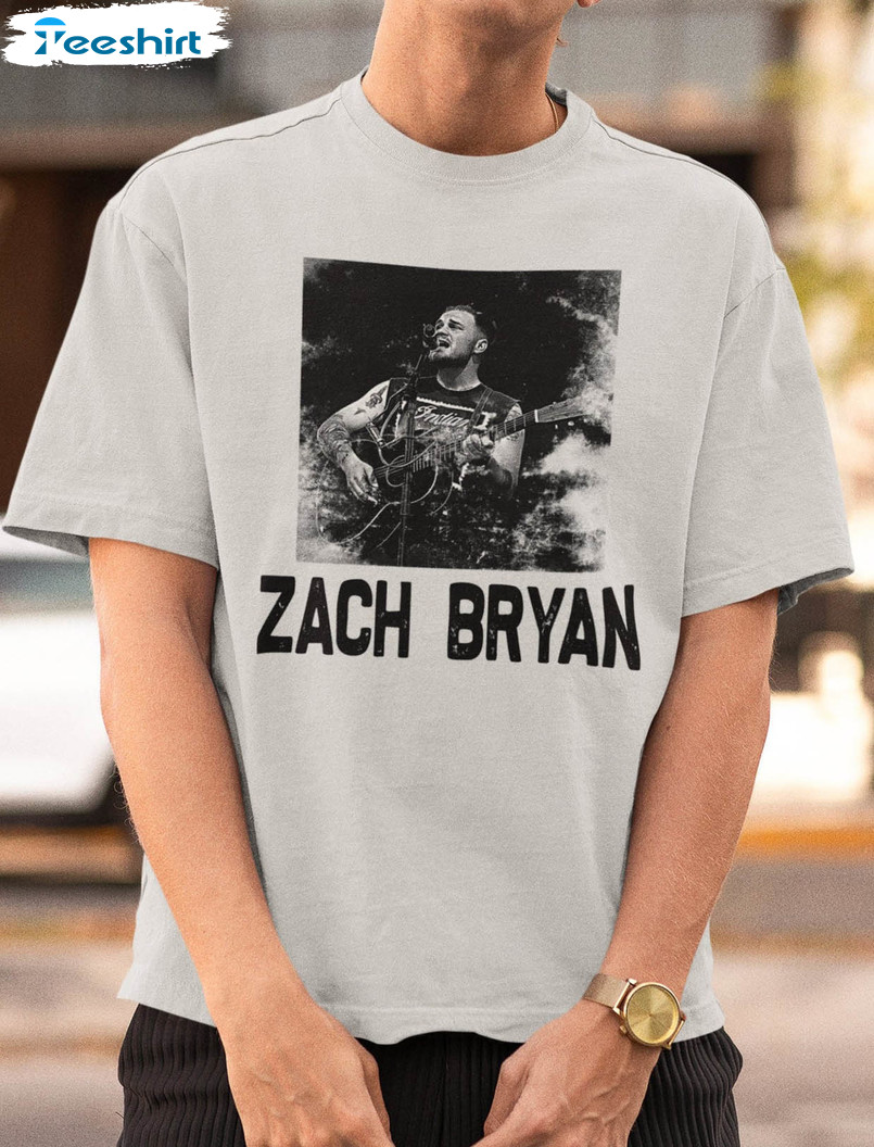 Zach Bryan Vintage Shirt, Country Music Long Sleeve Crewneck