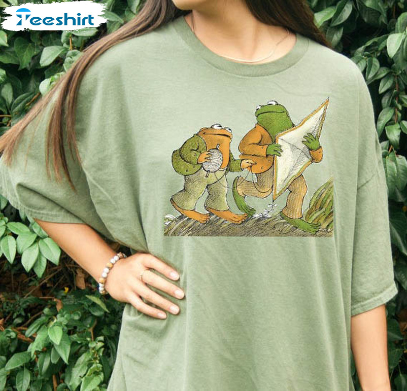 Frog And Toad Literature Shirt, Vintage Classic Book Short Sleeve Crewneck