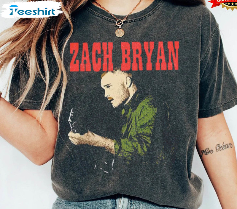 Zach Bryan Trendy Shirt, American Heartbreak Sweater Short Sleeve