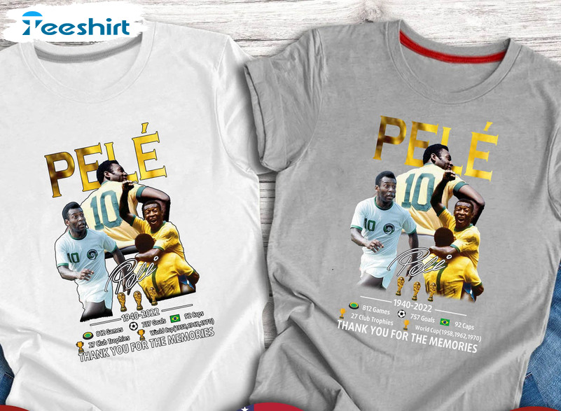 Legend Pele Shirt, Rip Pele Brazil Unisex T-shirt Crewneck