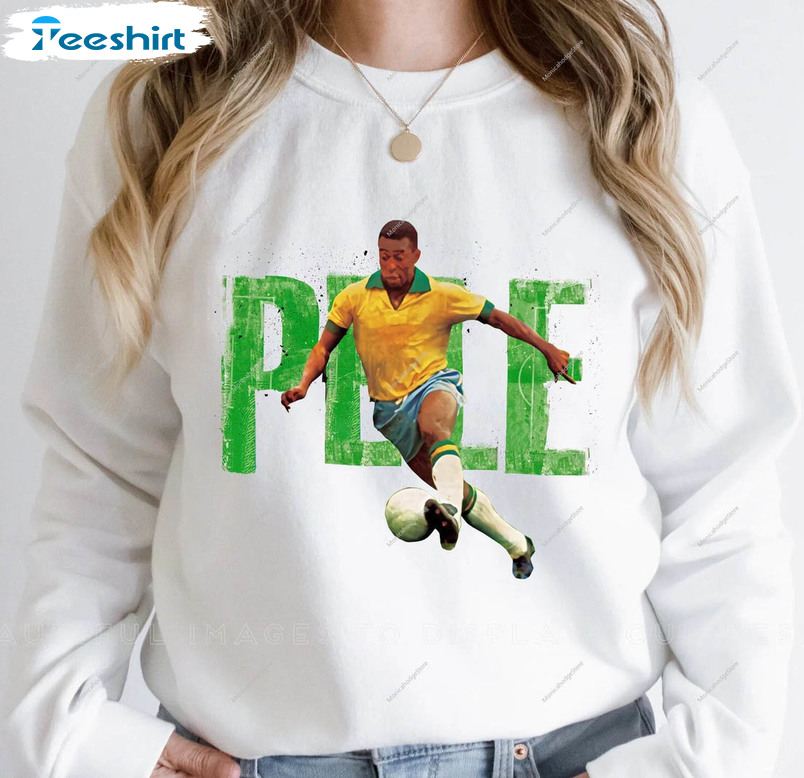 Rip Pele Vintage Shirt, Pele Brazil Rest In Peace Long Sleeve Unisex Hoodie