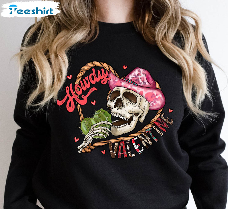 cm C&M WODRO Women Halloween Skeleton Sweatshirts Howdy Shirt Vintage Skull Graphic Crewneck Pullover Tops Cowgirl Outfits