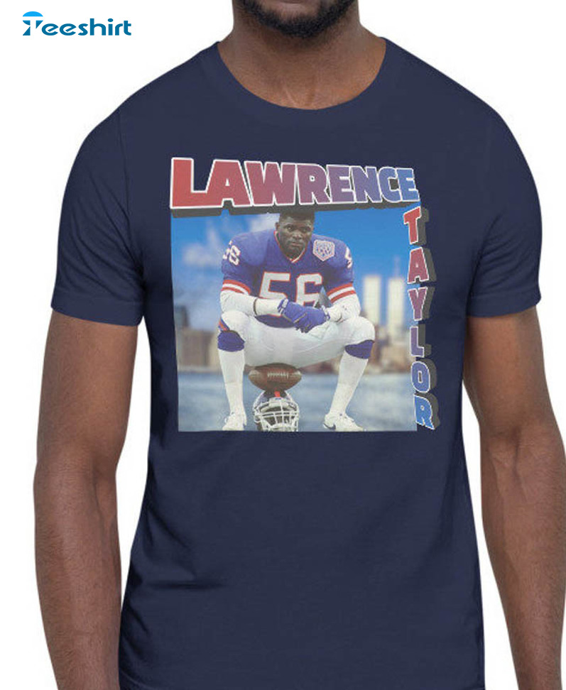 Lawrence Taylor Trendy Shirt, Vintage Unisex Hoodie Long Sleeve