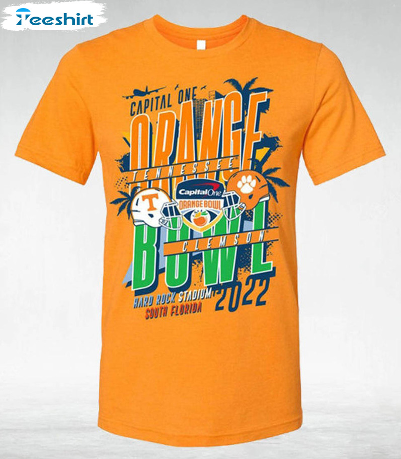 Tennessee Vs Clemson 2022 Shirt, Orange Bowl Crewneck Short Sleeve