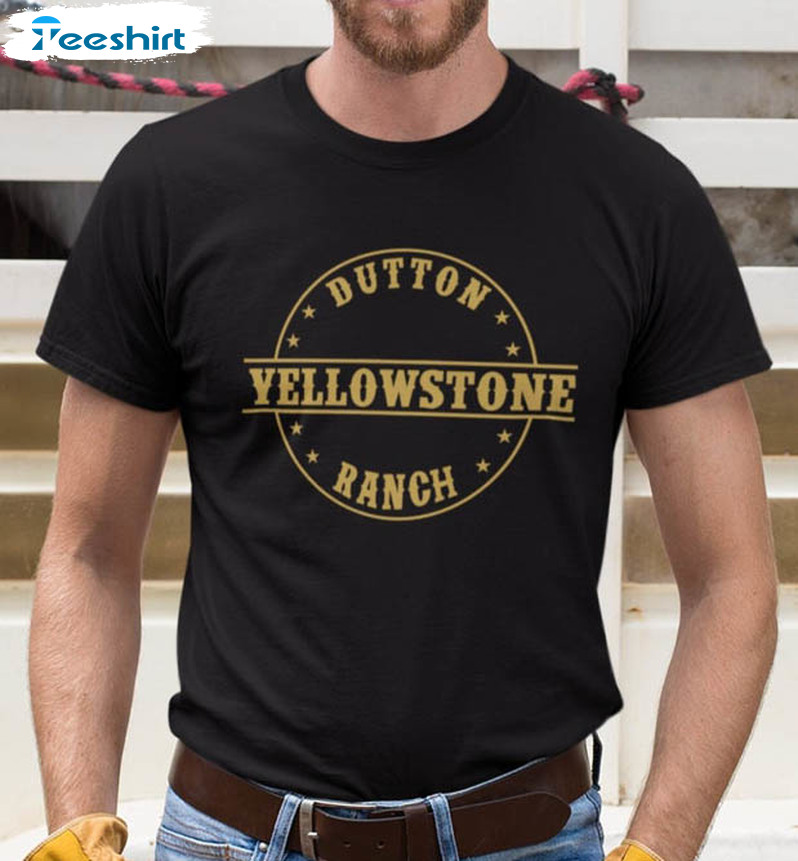 Yellowstone Dutton Ranch Sweatshirt, Vintage Unisex T-shirt Short Sleeve