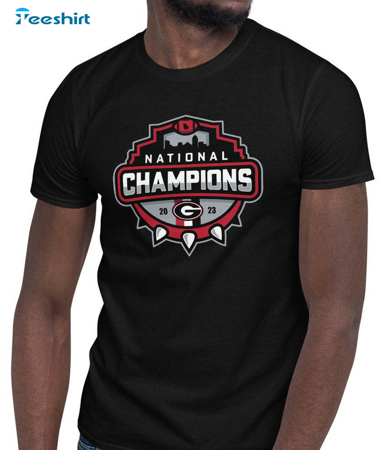 Uga National Champions Shirt, Trending Georgia Bulldogs Unisex T-shirt Short Sleeve