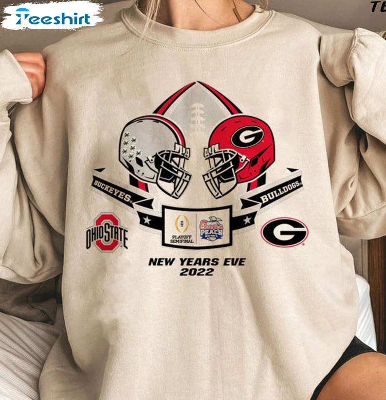 Georgia Vs Ohio State 2022 Shirt, Peach Bowl Unisex Hoodie Crewneck