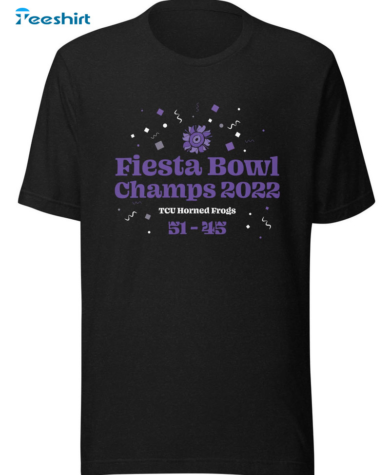 Fiesta Bowl Champs 2022 Shirt, Tcu Horned Frogs Crewneck Unisex Hoodie