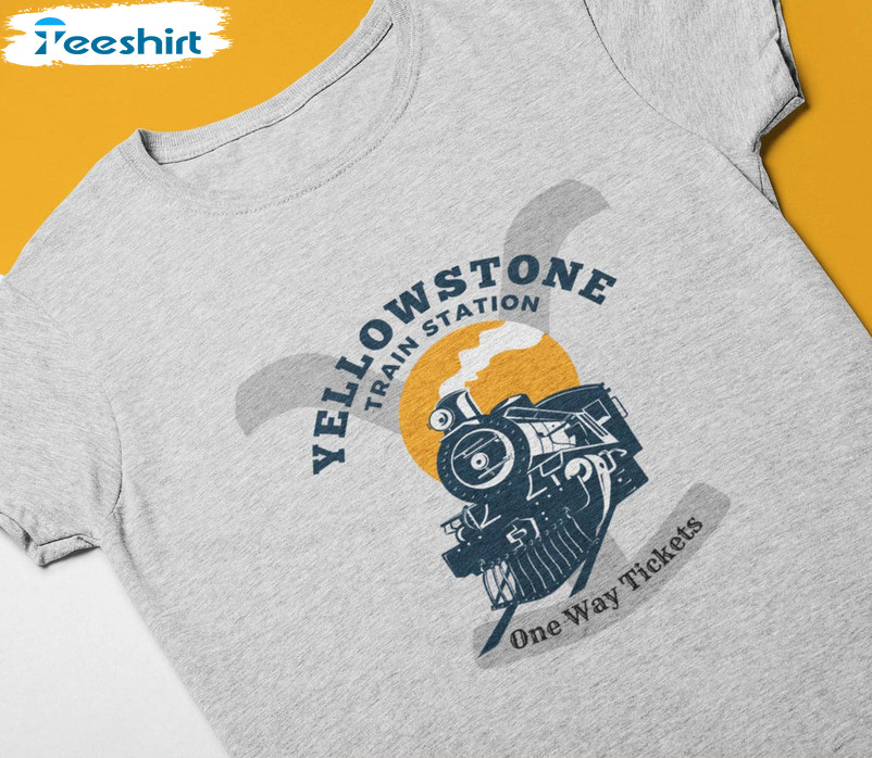 Yellowstone Train Station Shirt, Dutton Ranch Short Sleeve Unisex T-shirt