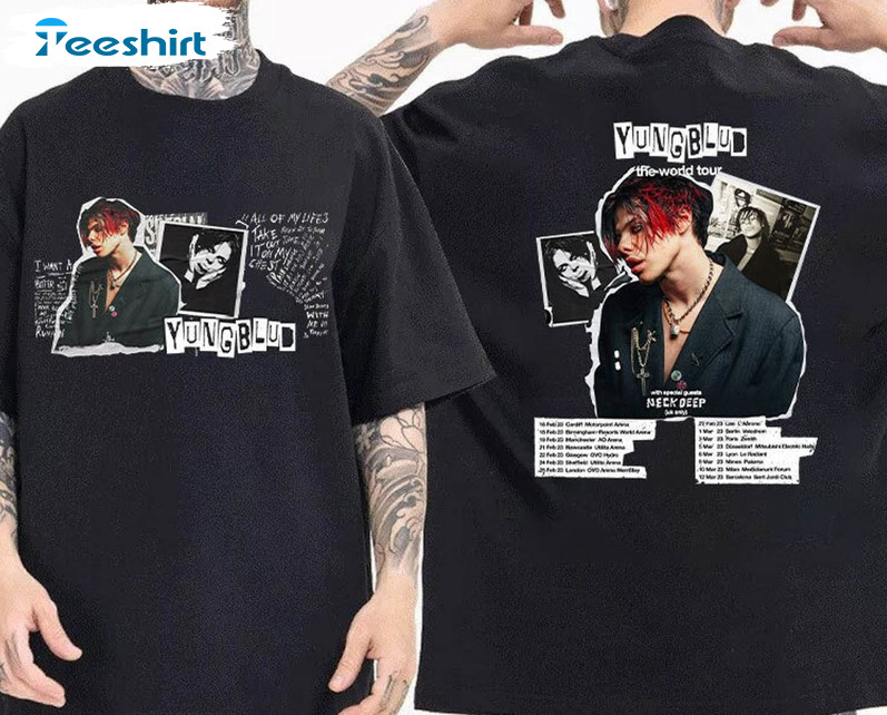 Yungblud World Tour 2023 Shirt, Vintage Long Sleeve Short Sleeve