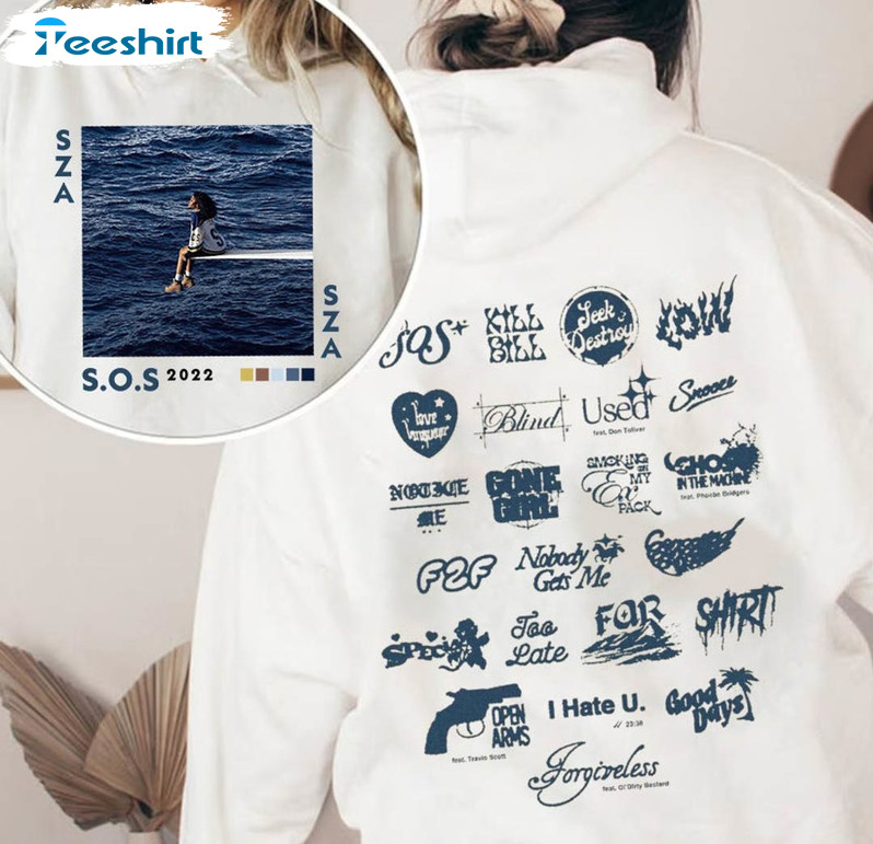 Sza Sos 2022 Shirt, Trending Sza Sos Tracklist Long Sleeve Unisex T-shirt