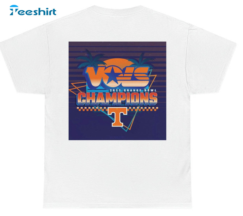 Tennessee Volunteers Football Shirt, Orange Bowl Short Sleeve Unisex T-shirt