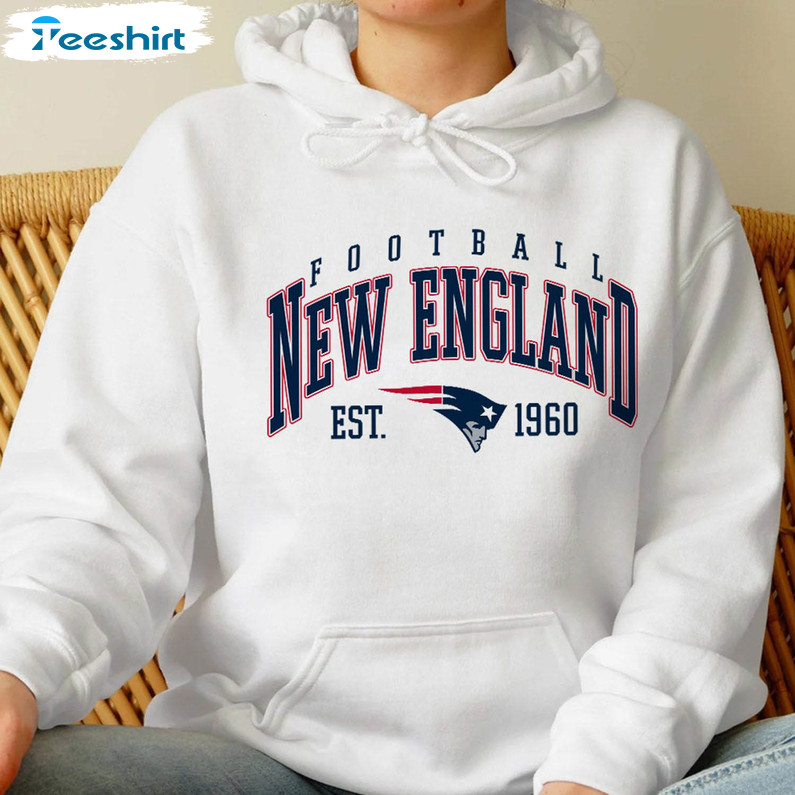 415brand New England Football Retro Crewneck Sweatshirt, Vintage New England Shirt, Cute Boston Gift, Oversized Tailgate Shirt, 90s Aesthetic Crew