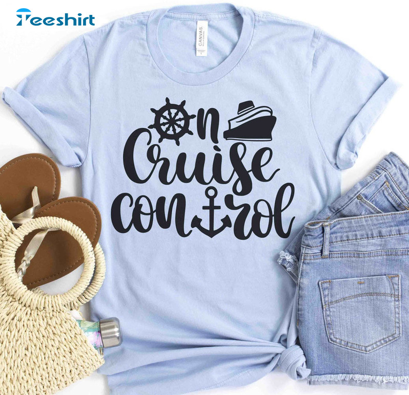 On Cruise Control Vintage Shirt, Family Cruise Unisex T-shirt Short Sleeve