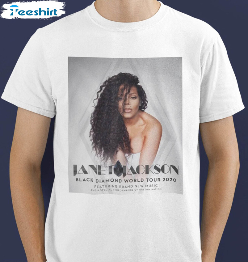 Janet Jackson Shirt, Music Hip Hop Sweatshirt Short Sleeve