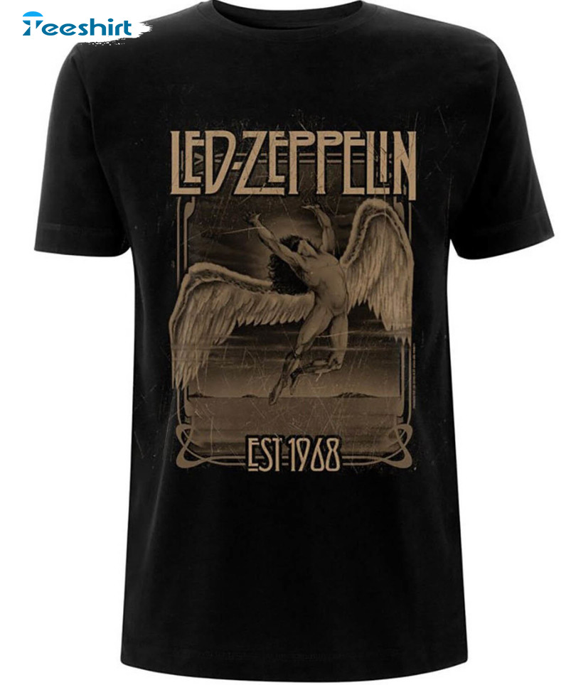 Led Zeppelin EST 1968 Shirt, Faded Falling Official Sweatshirt Unisex Hoodie