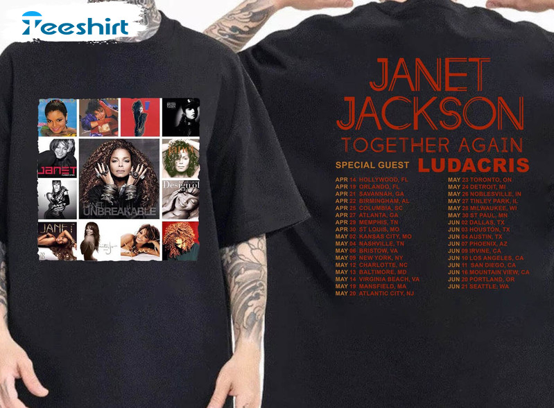 Janet Jackson Together Again Tour 2023 Shirt