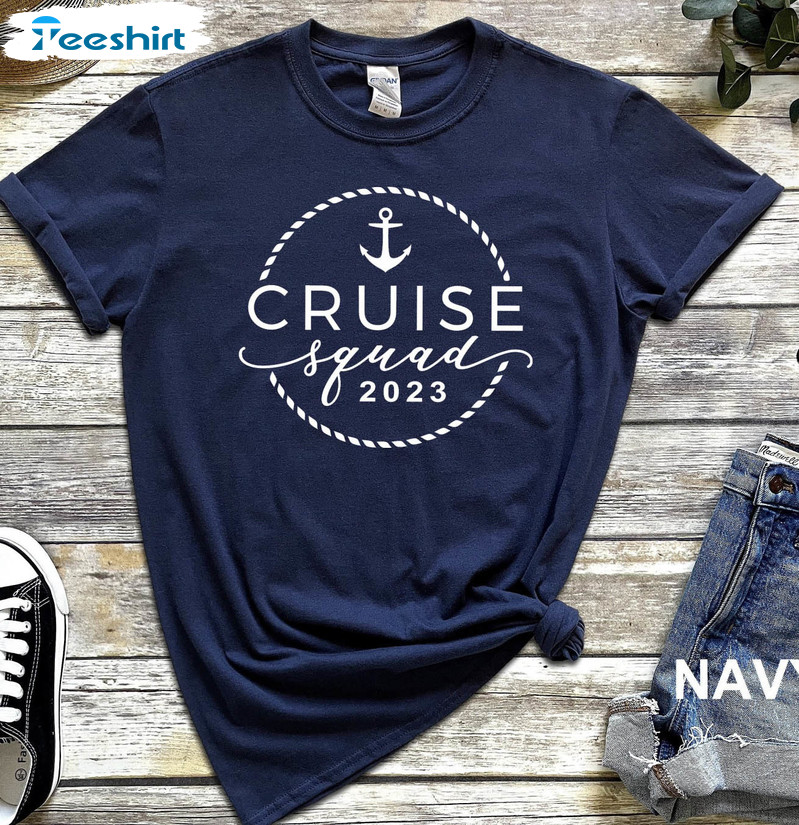 Cruise Squad 2023 Funny Shirt, Family Matching Long Sleeve Sweatshirt