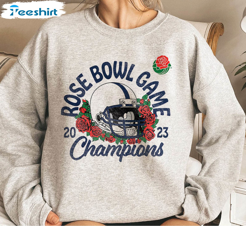 Rose Bowl Penn State Vs Utah College Football Shirt, 2023 Penn State Champions Unisex T-shirt Long Sleeve