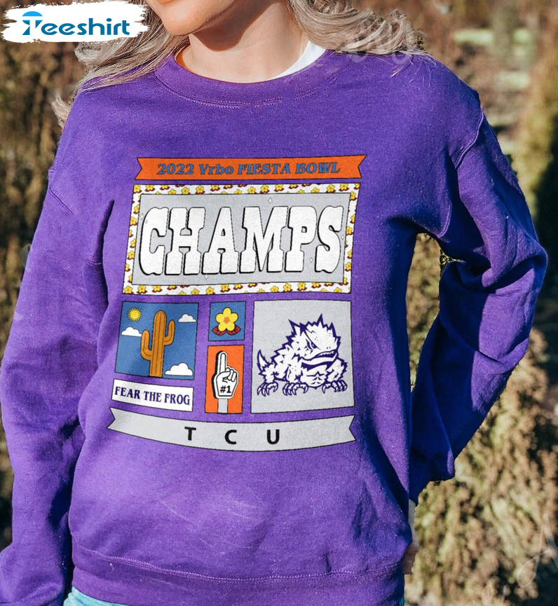 2022 Vrbo Fiesta Bowl Chapion Shirt, Tcu Hypnotoad Unisex Hoodie Tee Tops