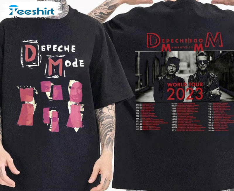 Depeche Mode Memento Mori World Tour 2023 Dates T-Shirt, Depeche