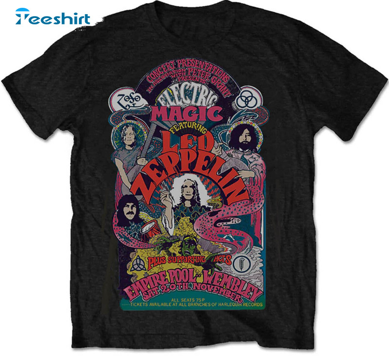 Led Zeppelin Vintage Shirt, Trendy Unisex Hoodie Long Sleeve