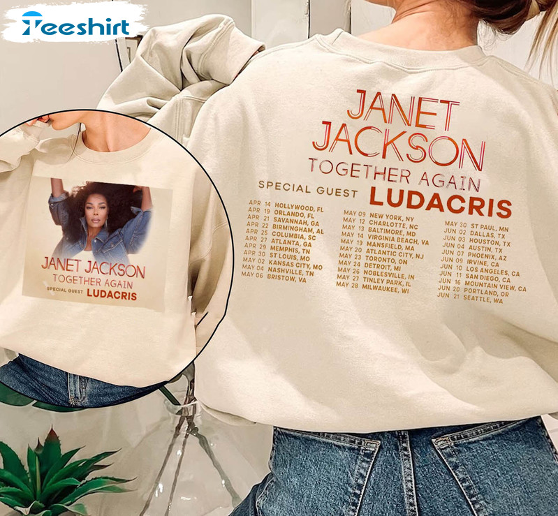 Janet Tour 2023 Trendy Shirt, Together Again Tour Short Sleeve Sweatshirt