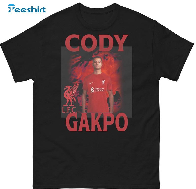 Cody Gakpo Liverpool 2023 Shirt, Vintage Football Unisex Hoodie Long Sleeve